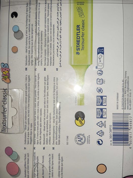 Marcadores stadler cores pastel