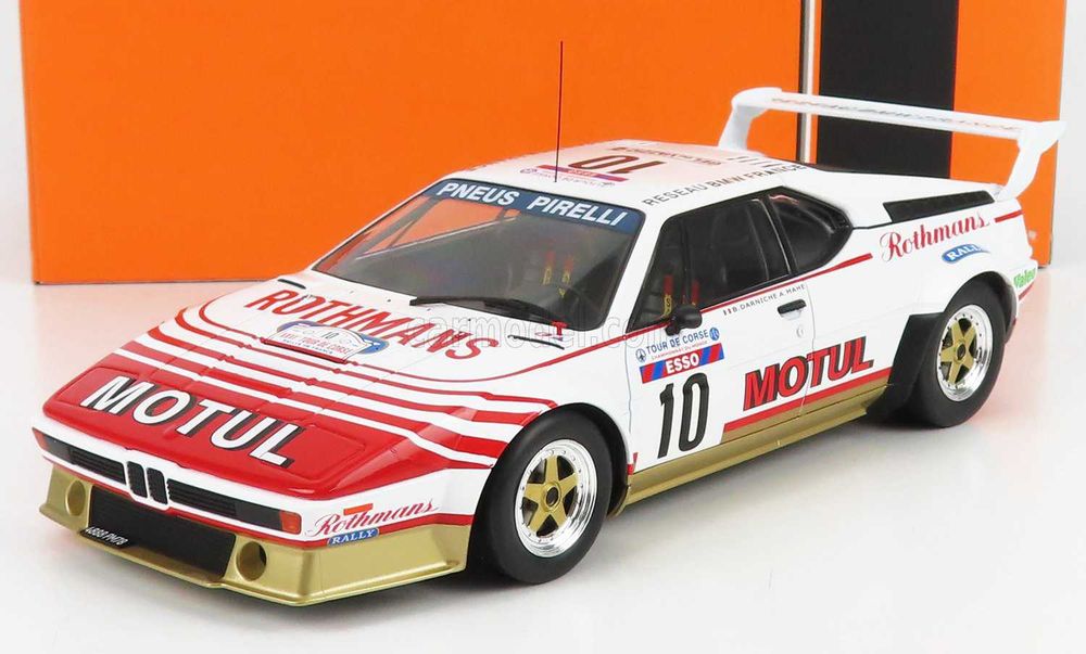 1:18 Ixo BMW M1 (E26) Tour de Corse 1982 B. Darniche / A. Mahe