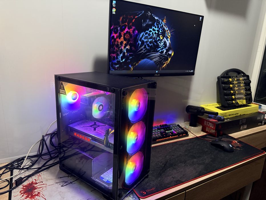 Компьютер ігровий бюджетний Ryzen 5+16 ддр+ssd m2+ AMD Radeon VII 16gb