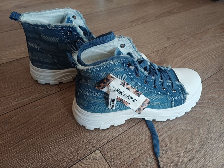 Buty jeansowe stan bdb