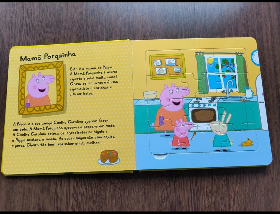 Livro de puzzle da porca peppa