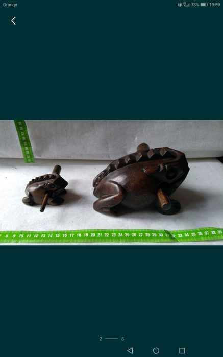 Zestaw żabek instrumentów akustycznych., zamienię
