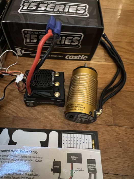Combo castle creations cobra 8, 2200kv gold edition v2