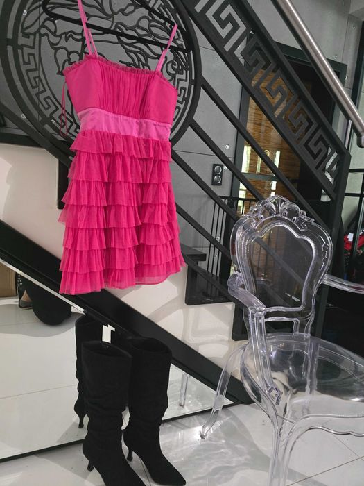 sukienka z tiulu  na wesele XS S