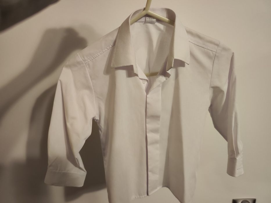Biała koszula rozmiar 92 długi rękaw