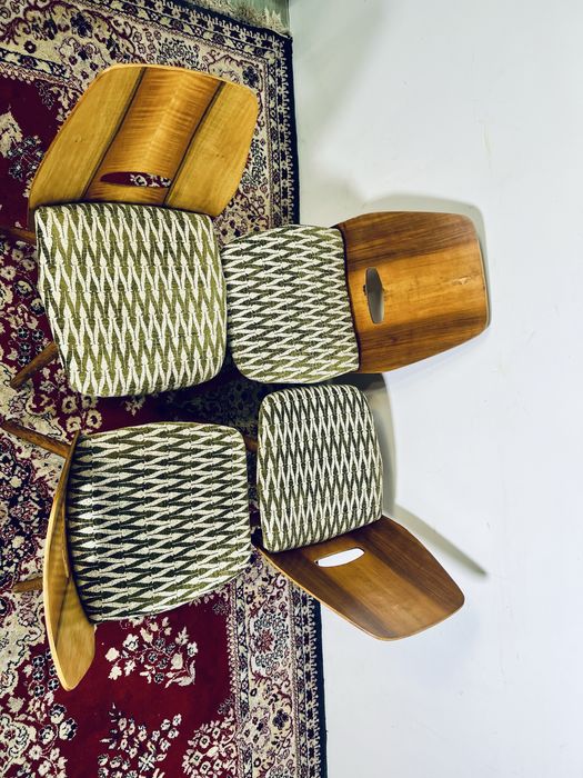 Krzesla PRL Lollipop F Jirak Tatra Nabytok Czechy mat 1958 kolekcje