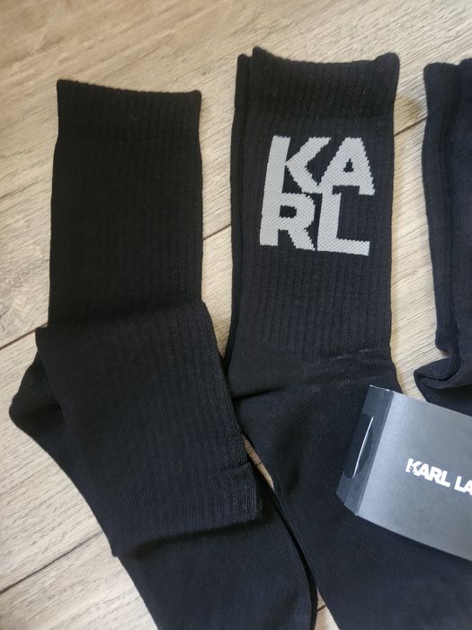 Karl Lagerfeld Nowy zestaw skarpet czarne