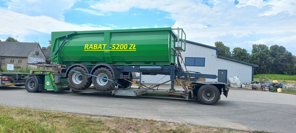 przyczepa rolnicza skorupowa tandem wywrot 21,6m3 rabat promocj-5200zł