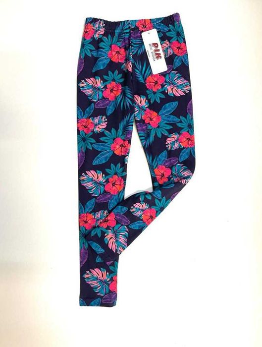 Legginsy kwiaty 164 cm
