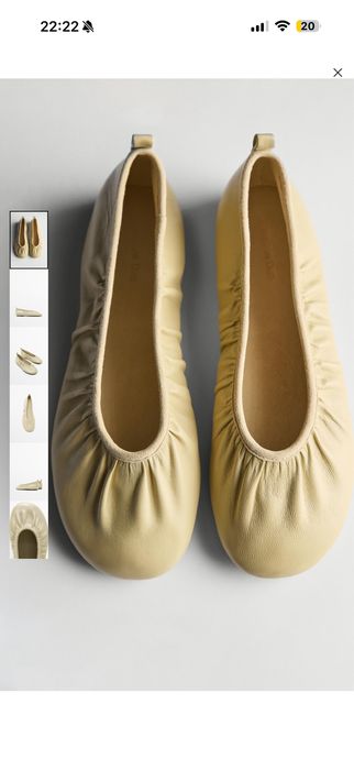 шкіряні балетки Massimo  Dutti