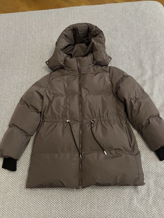 Куртка зимова, шоколадний пуховик MANUFACTURE