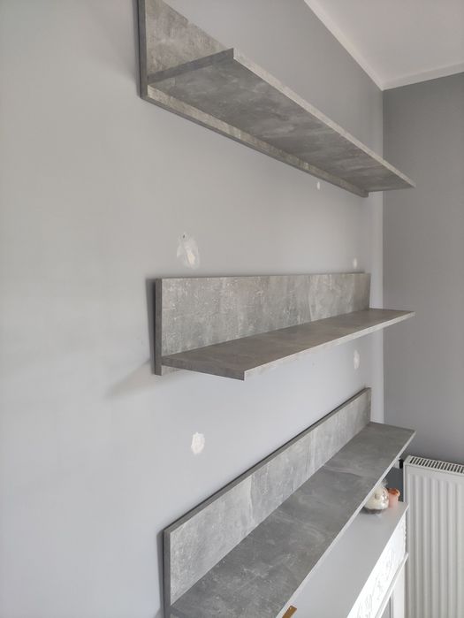 półka wisząca szary beton nowoczesna marmur Colorado
