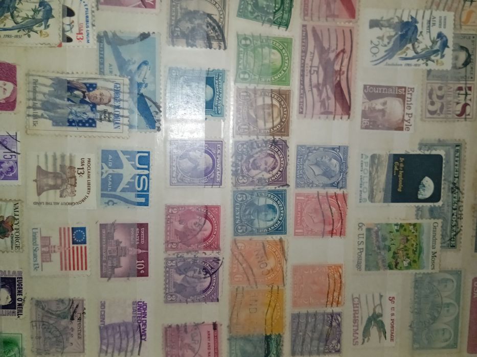 Álbum de selos eua outros países pode ter folhas sem selos