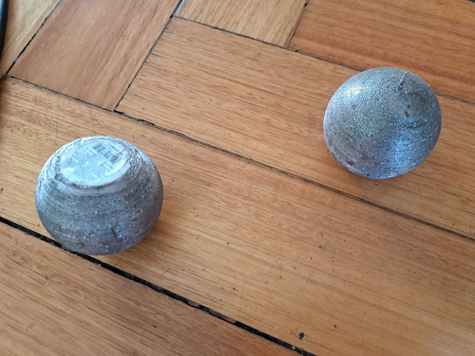 2 velas novas brilhantes