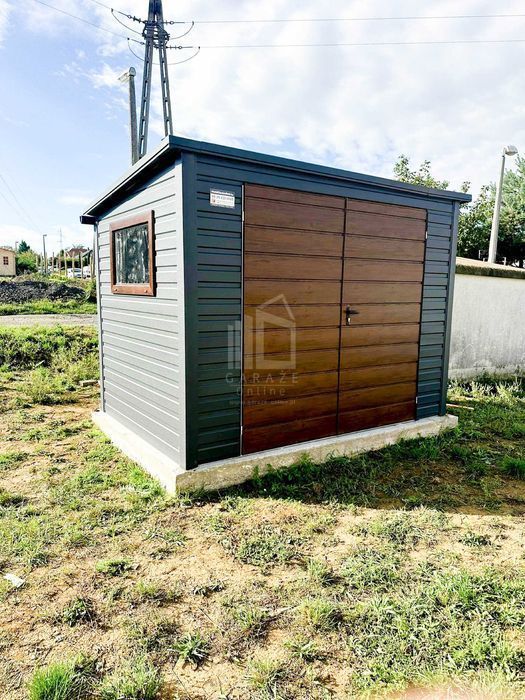 Schowek Domek Ogrodowy 2,5X2M Brama Dwuskrzydłowa Dach Spad Id778