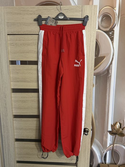 Жіночі оверсайз спортивні штани puma t7 oversized на утяжках xs-s