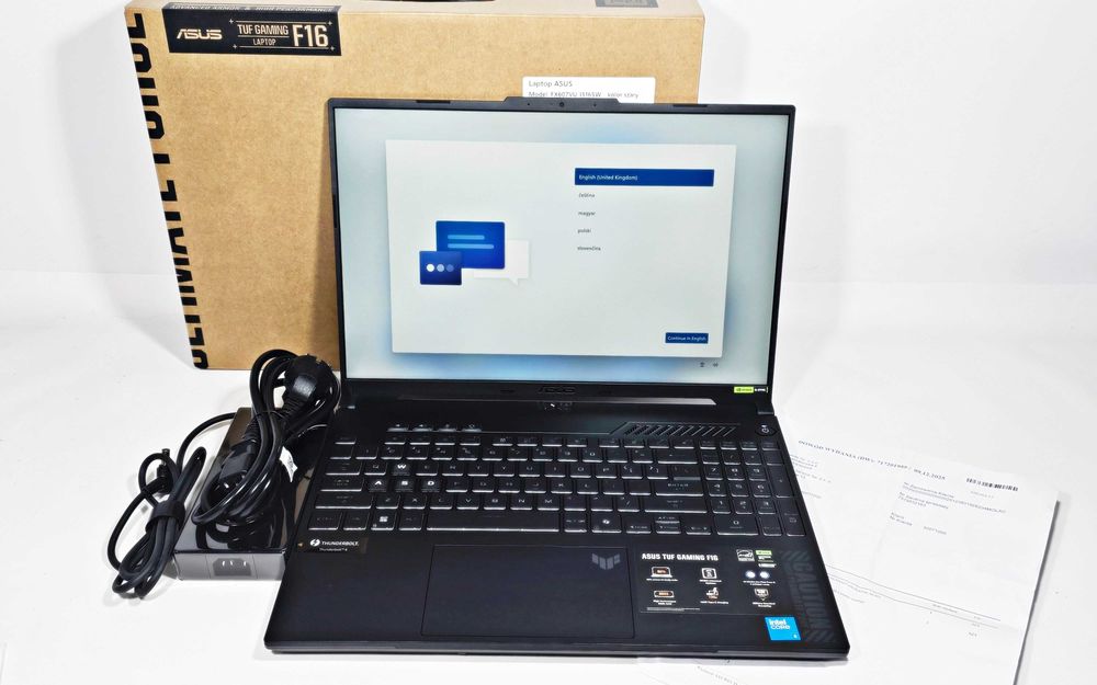 Laptop Asus TUF Gaming F16 i5/RTG4050/16GBRAM Gwarancja K&B Handel
