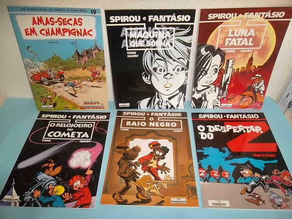 SPIROU - BD edição portuguesa Meribérica, Publica, Arcádia, Asa, etc