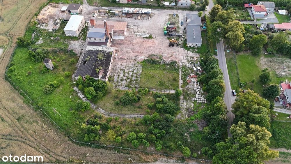 Ogrodzona działka przemysłowa 0,9ha