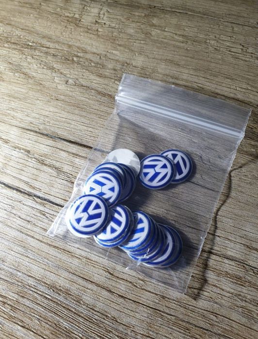 10x Naklejki na kluczyki piloty scyzoryki VW Zestaw 14mm Volksw