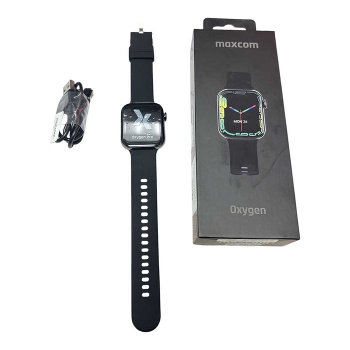 Smartwatch Maxcom FW26 Oxygen czarny | JAK NOWY