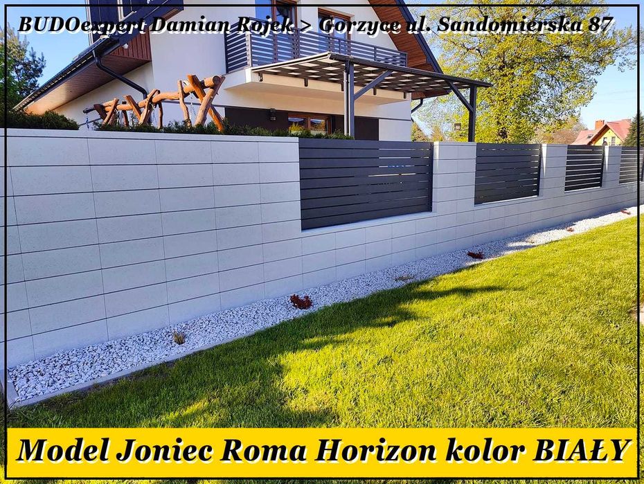 Pustak bloczek JONIEC ROMA HORIZON BIAŁY gładki nowoczesny OD RĘKI