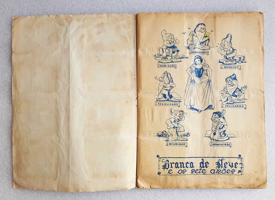 Antiga Caderneta Completa "BRANCA de NEVE" ~ 240 cromos ~ 1952 ~ RARA