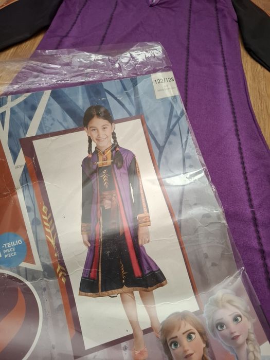 Strój karnawałowy przebranie ANNA Kraina Lodu 2, 122/128