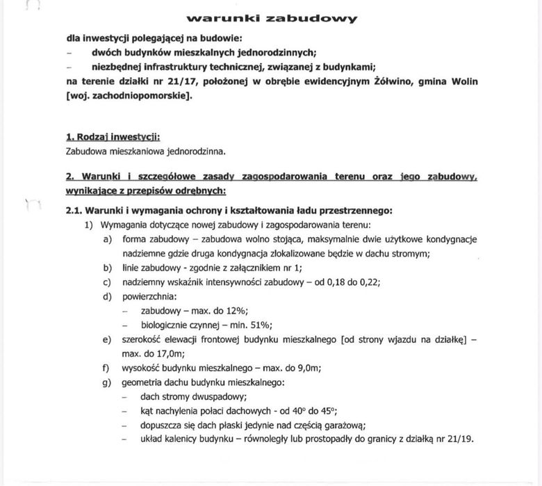 Na sprzedaż działka 675 m² – Żółwino | WZ na 2 domki  | Ogrodzona
