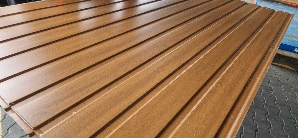 ORZECH CHESNUT blacha 2 gatunek panelowa T6 ściany garaż podbitka