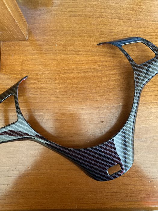 Frisos para volante Pack M efeito carbono E90 E91 E92 E93 E81 E82 etc