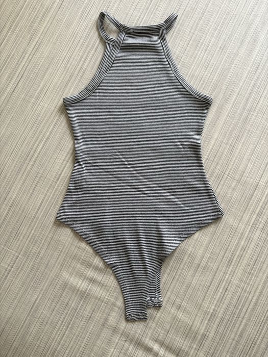 Body riscas preto e branco Pull&Bear