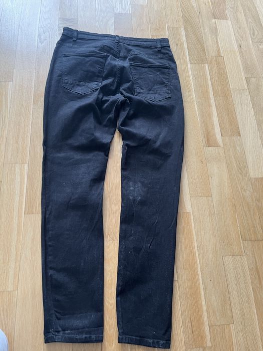 Czarne spodnie męskie Pull&Bear 42 rurki