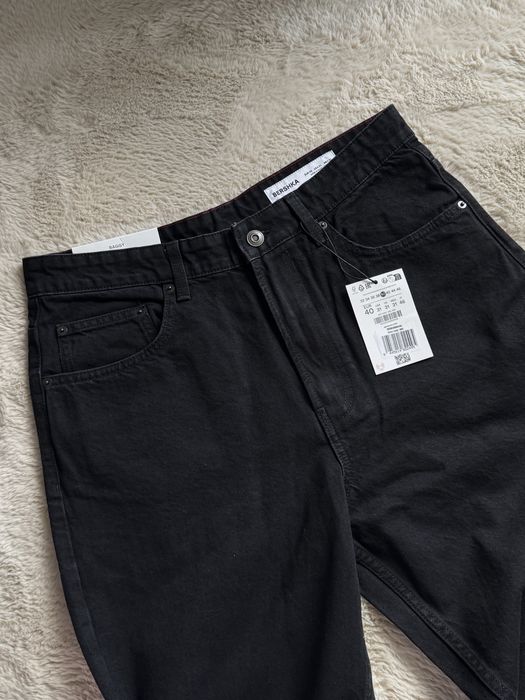 Широкі Джинси BERSHKA Baggy Fit Оригінал Широкие Джинсы Мужские Черные Серые