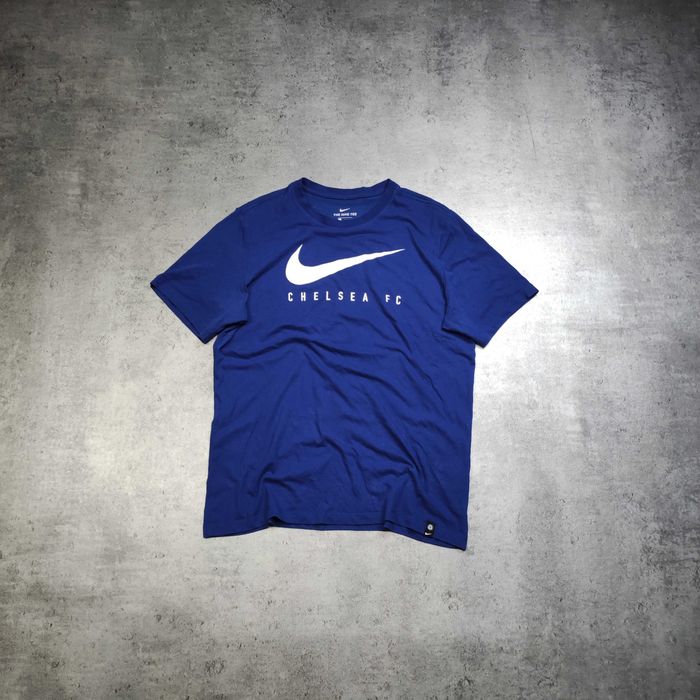 MĘSKA Koszulka Piłka Nożna Kibic Chelsea London Swoosh Nike PREMIUM