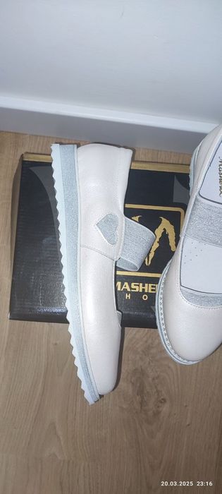 Балетки, туфли кожаные, стелька 23-23,3 см