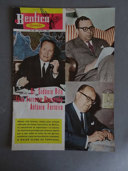 Revista O Benfica Ilustrado nº 106 ano 1966