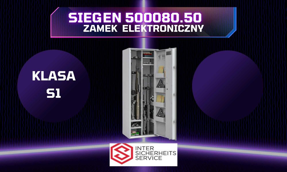 szafa na broń sejf S1 Siegen MAX kombi 500080.50 zamek elektroniczny