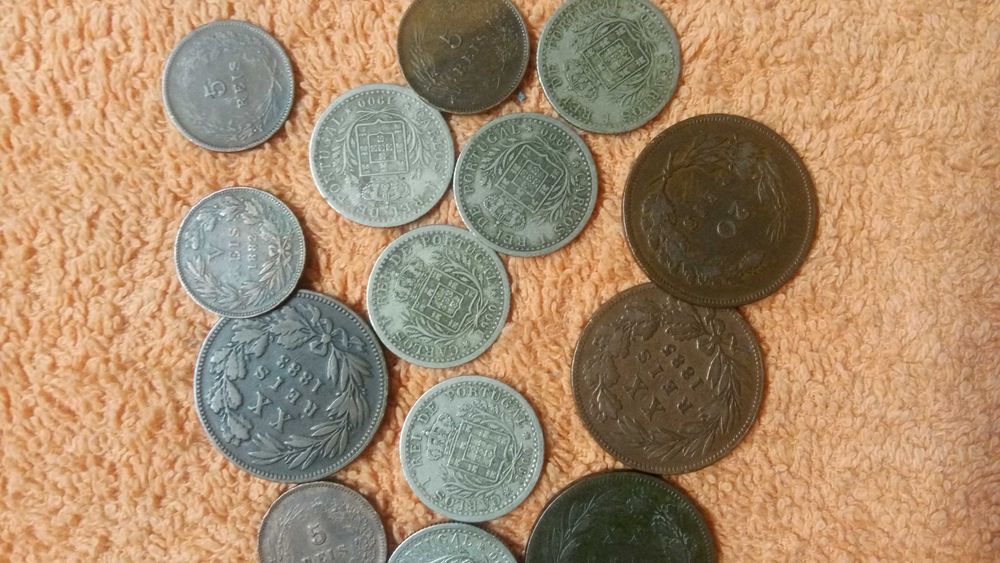 Moedas de reis antigas
