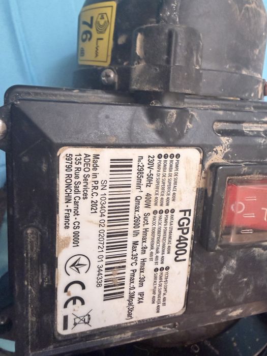 Bomba de Água de Superfície 400W (2600 L/h)