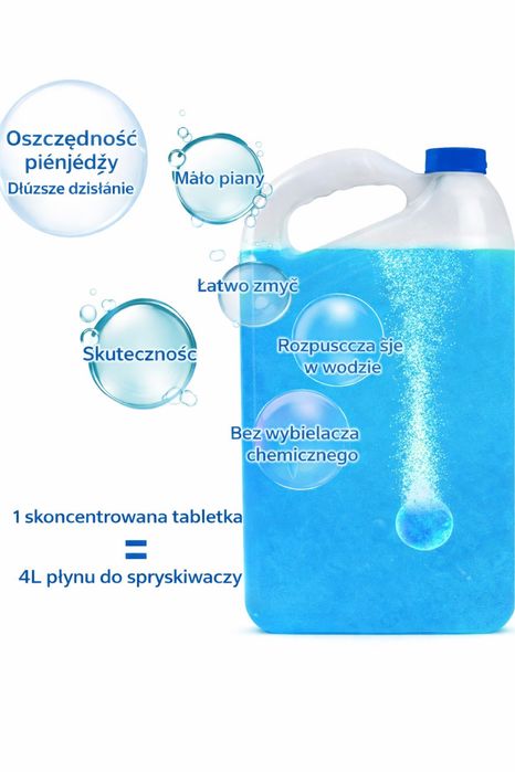 Plyn do spryskiwaczy w tabletkach  10 stuk rownowartosc 40L