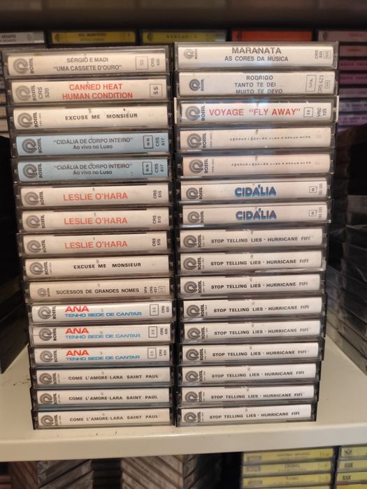 1700 cassetes k7 NOVAS! SELADAS!