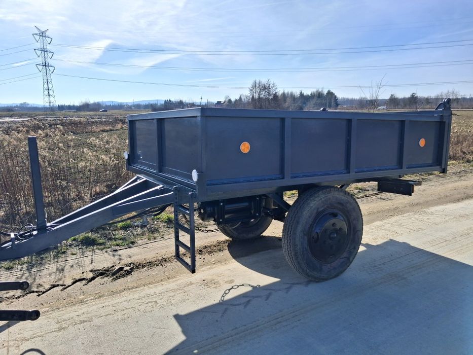 Przyczepa Rolnicza Jednoosiowa 3,5T – wywrotka Kiper Hamulce Solidna!