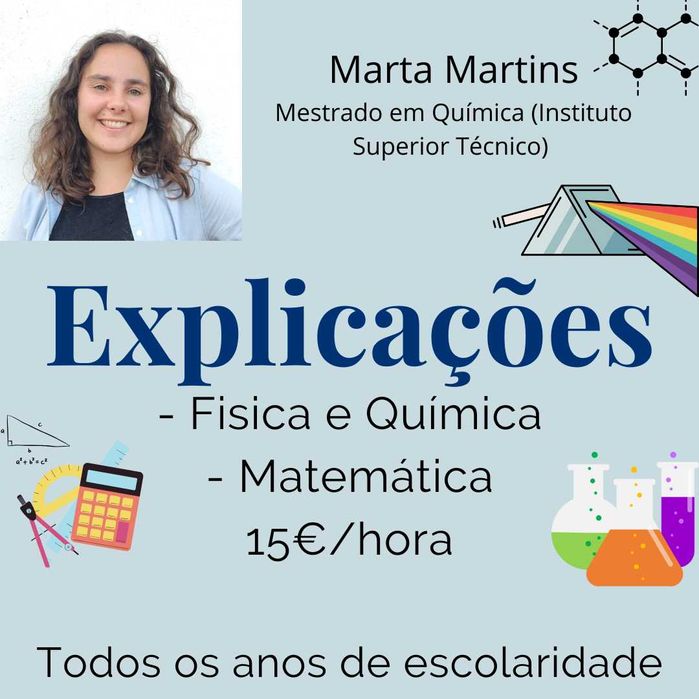 Explicações Física e Química / Matemática
