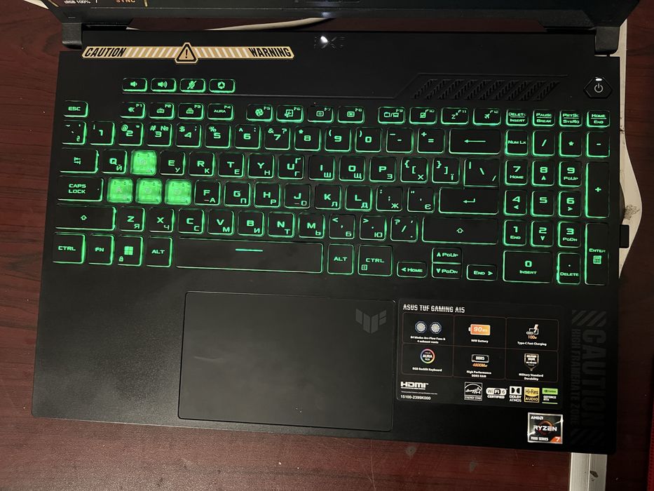 Игровой Ноутбук Asus Tuf Gaiming a15
