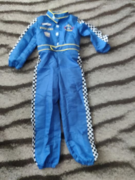 Strój przebranie kostium za rajdowca 9-10 lat 140/146
