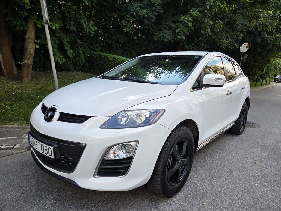 Mazda CX-7 Biała Perła BOSE Xenon Skóra HAK Kamera Key-Less go 4X4 NAVI Full!