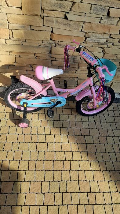Rower 16,12 cali dla dziewczynki Frozen  koszyk taśmy kółka promocja !