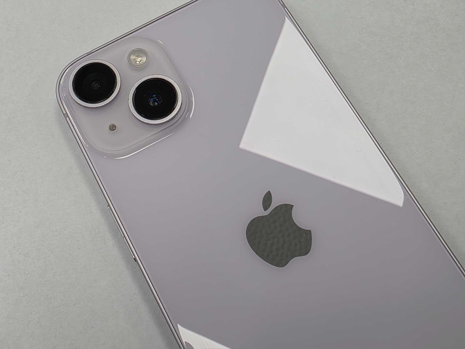 iPhone 14 128GB Dual SIM (SIM + eSIM) / Purple/ BAT 77%/ Grade A-/ + ładowarka/ GW 6 MSC