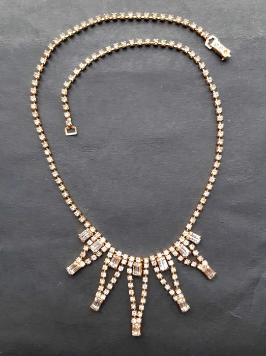 Бижутерия винтаж СССР Чехословакия JABLONEX колье пояс браслет стразы